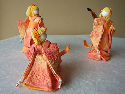 和紙人形作家 浜本恵美子さん作品 あかりちゃん 〈灯りの精〉